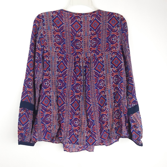 GREYLIN Multicolor Silk Blouse Silk Size Small - Picture 2 of 6